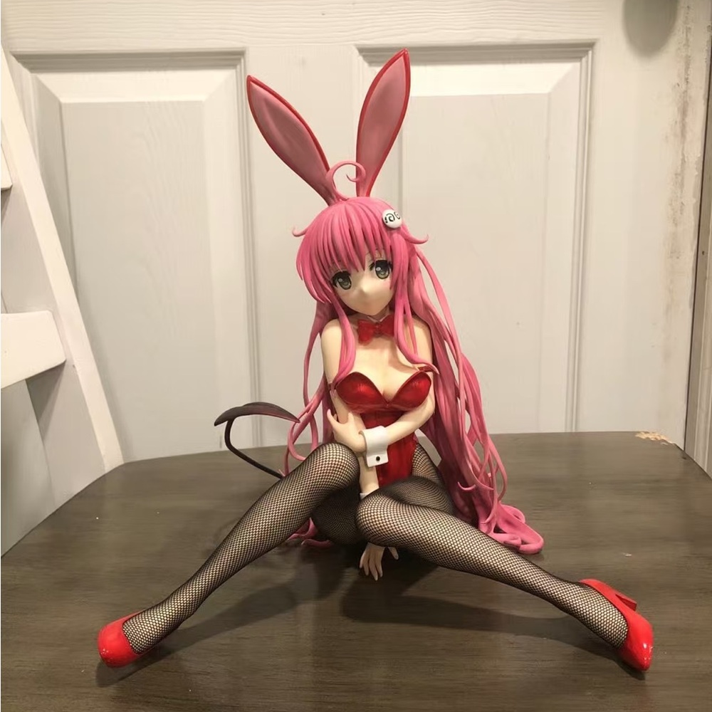 Pink and Red Anime Figurine